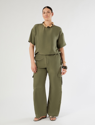 Silk Habotai tunic - Marina Rinaldi