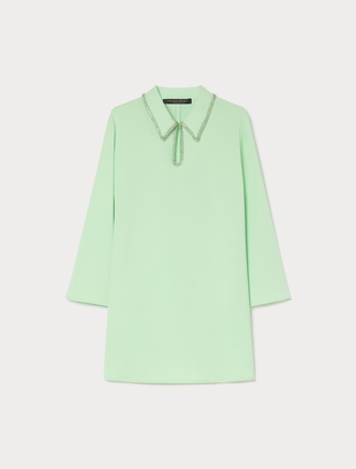 Embroidered cady tunic - Marina Rinaldi