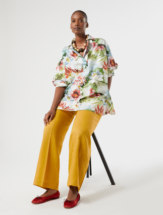 Cotton poplin tunic - Marina Rinaldi