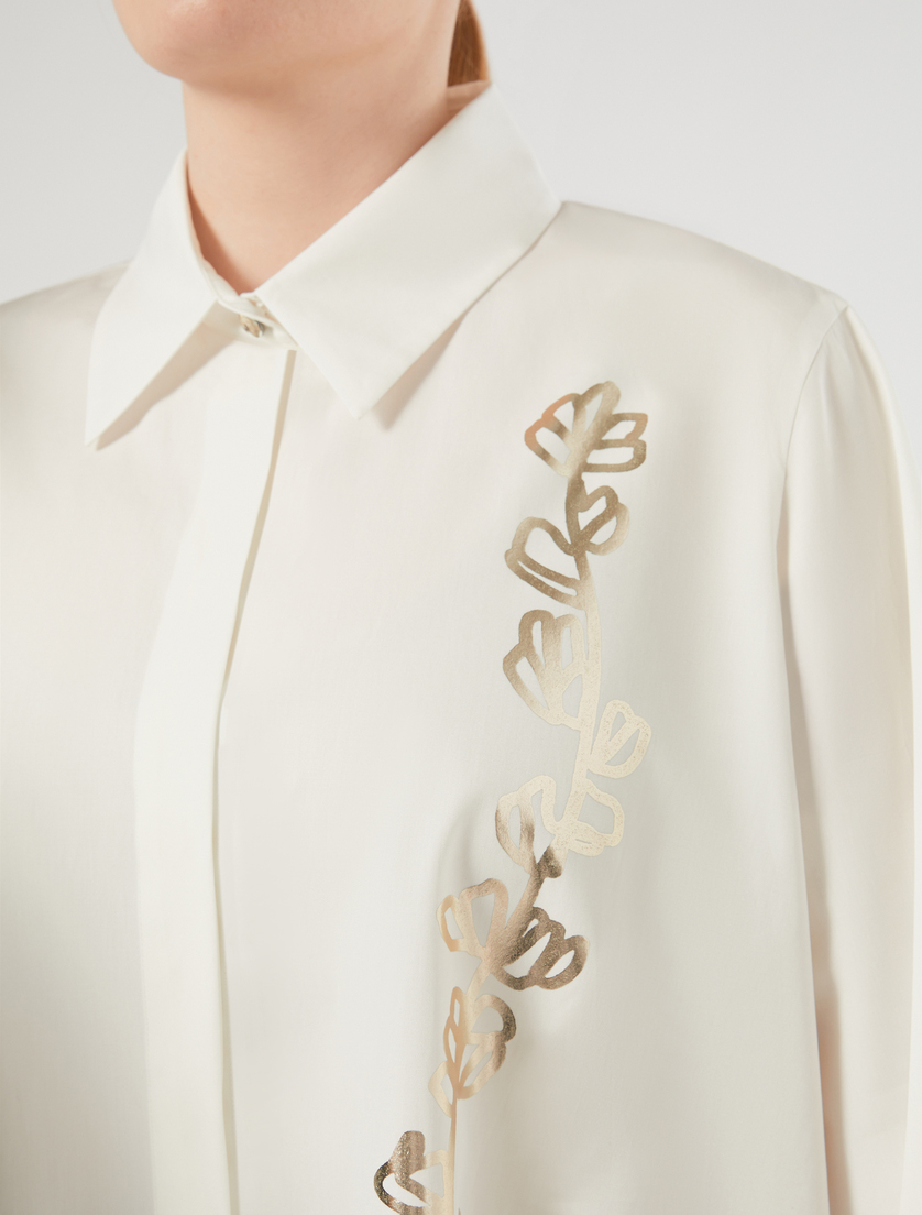Poplin shirt - WHITE - Marina Rinaldi - 5