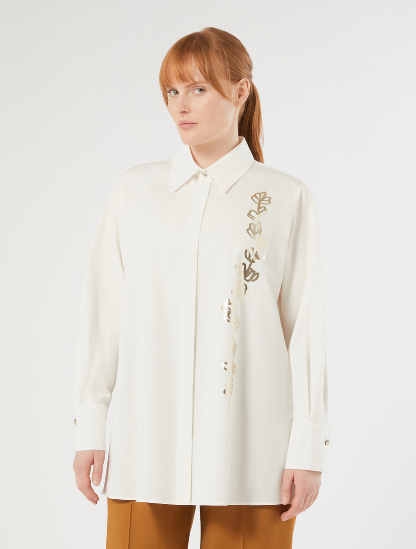 Poplin shirt - WHITE - Marina Rinaldi - 3