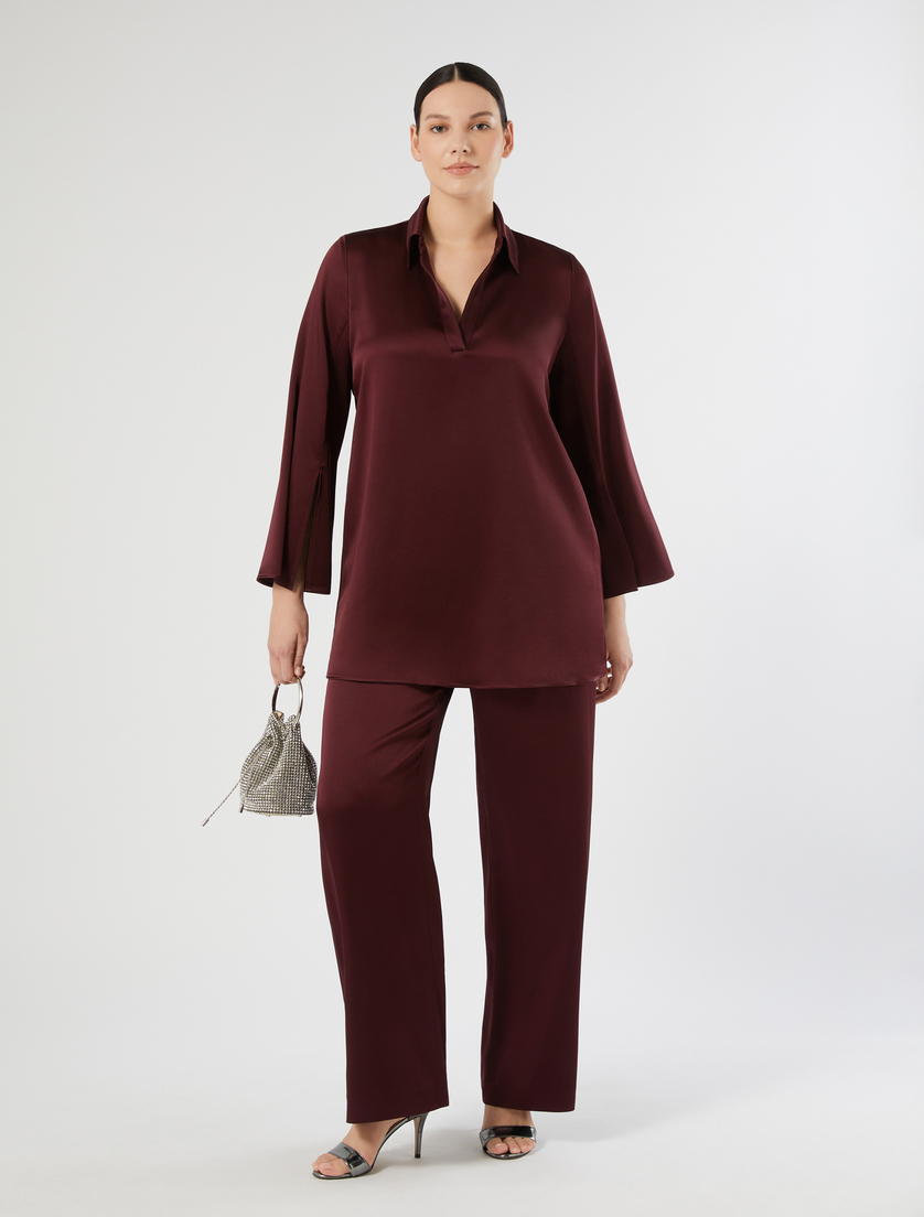 Crepe envers satin tunic - Marina Rinaldi