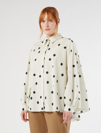 Cotton poplin tunic - WHITE