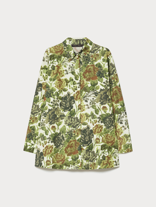 Printed poplin shirt - Marina Rinaldi