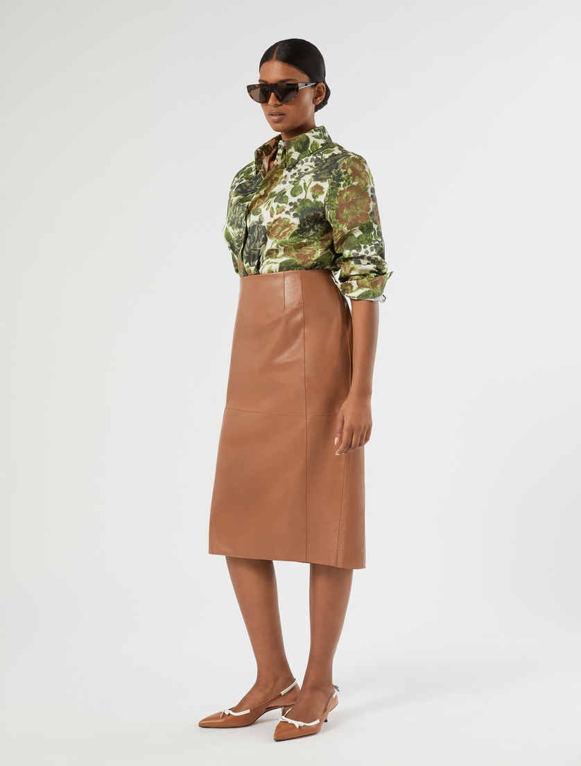 Printed poplin shirt - Marina Rinaldi