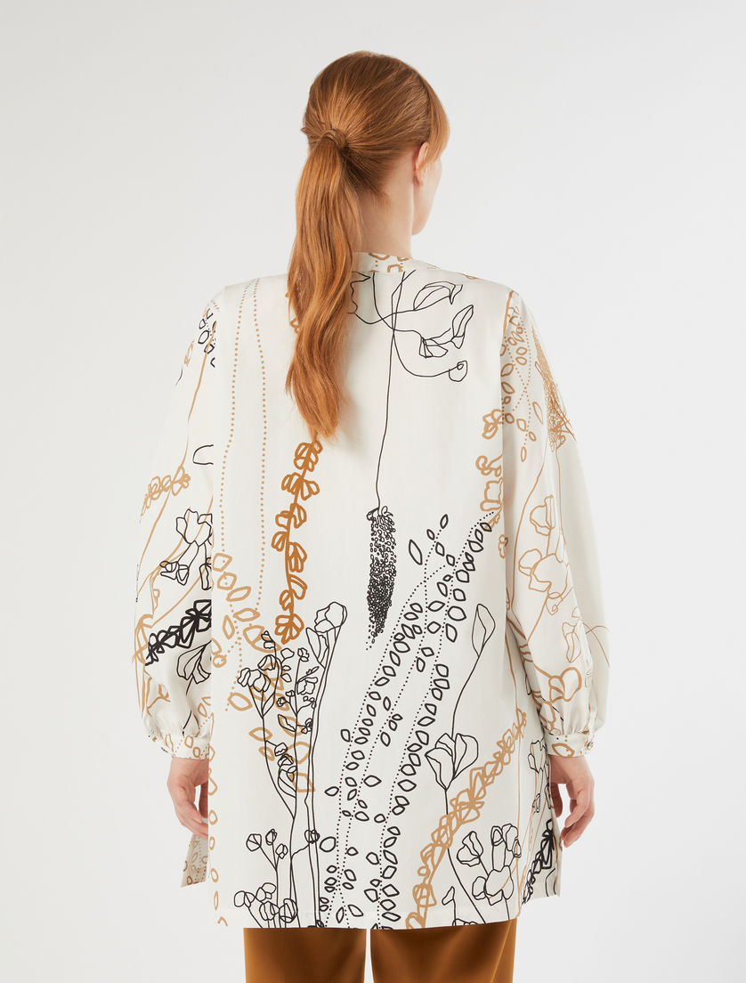 Cotton poplin tunic - WHITE - Marina Rinaldi - 4