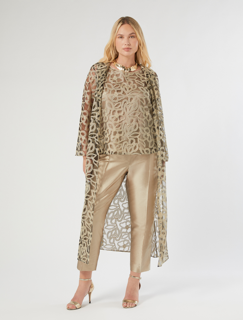 Embroidered tulle tunic - Marina Rinaldi