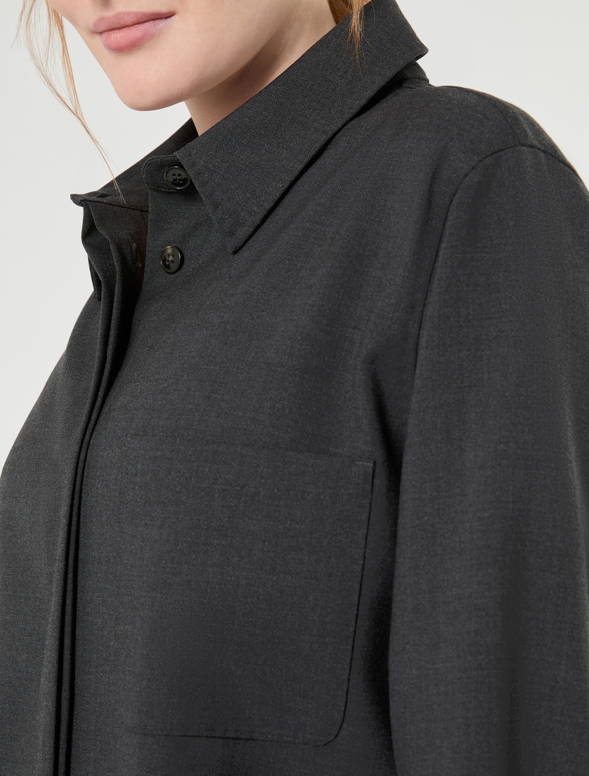Pure woollen cloth tunic - DARK GREY - Marina Rinaldi - 5