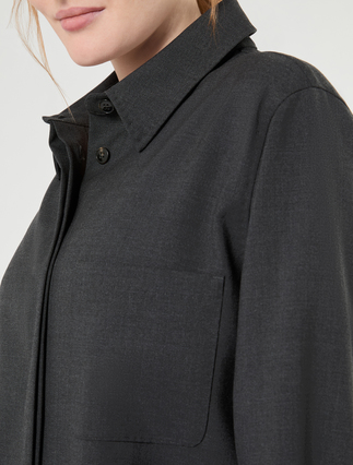 Pure woollen cloth tunic - DARK GREY - Marina Rinaldi - 5