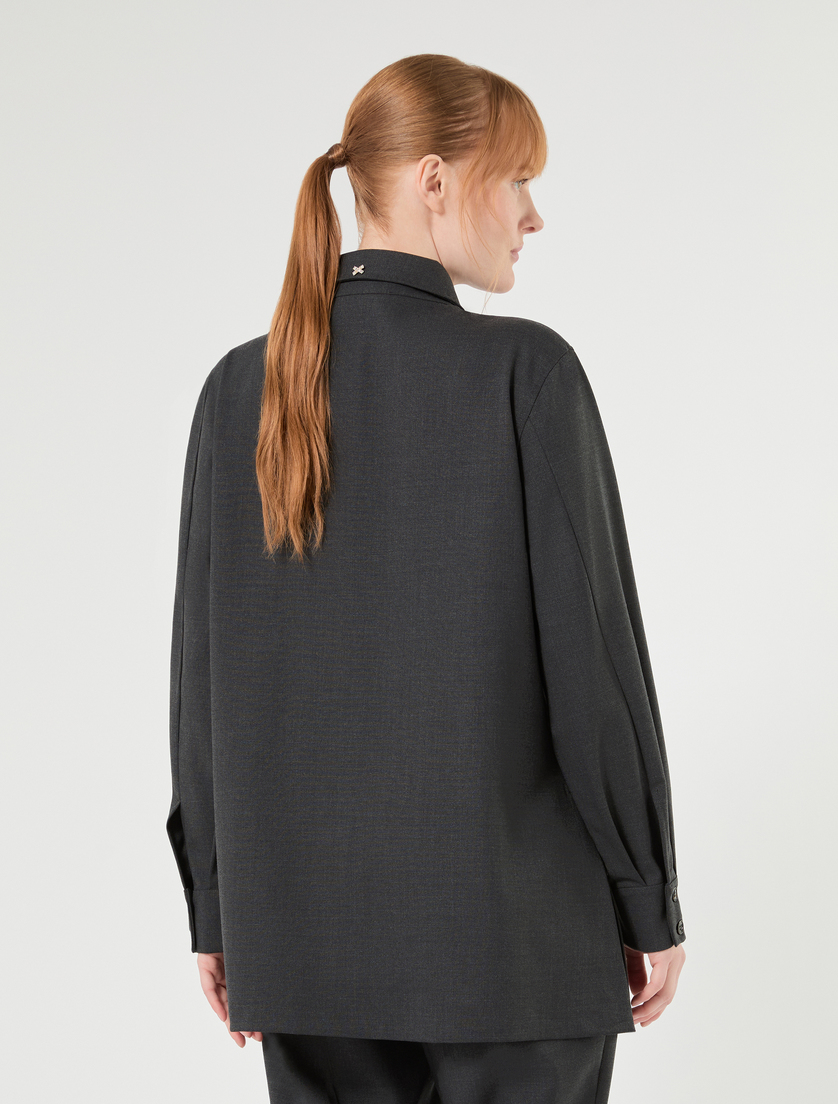 Pure woollen cloth tunic - DARK GREY - Marina Rinaldi - 4