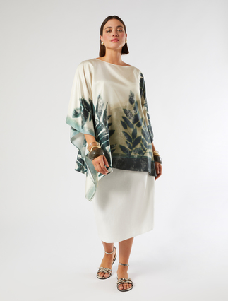 Casacca in twill di seta - Marina Rinaldi