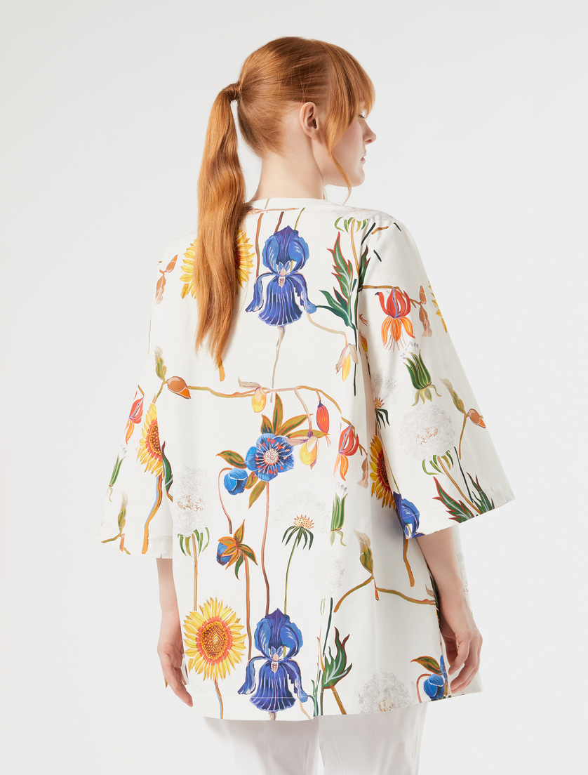 Cotton poplin tunic - WHITE - Marina Rinaldi - 4