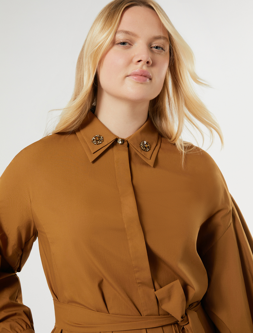 Langes Kleid aus Baumwollpopeline - SIENA - Marina Rinaldi - 5