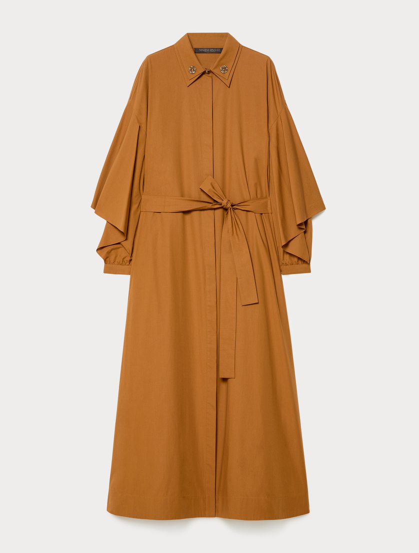 Langes Kleid aus Baumwollpopeline - SIENA - Marina Rinaldi