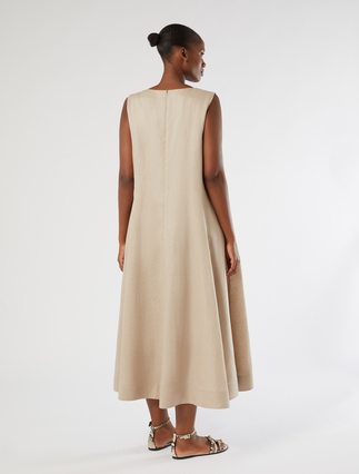 Linen canvas dress - BEIGE - Marina Rinaldi - 4