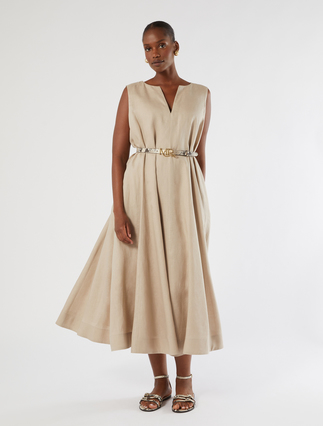 Linen canvas dress - Marina Rinaldi