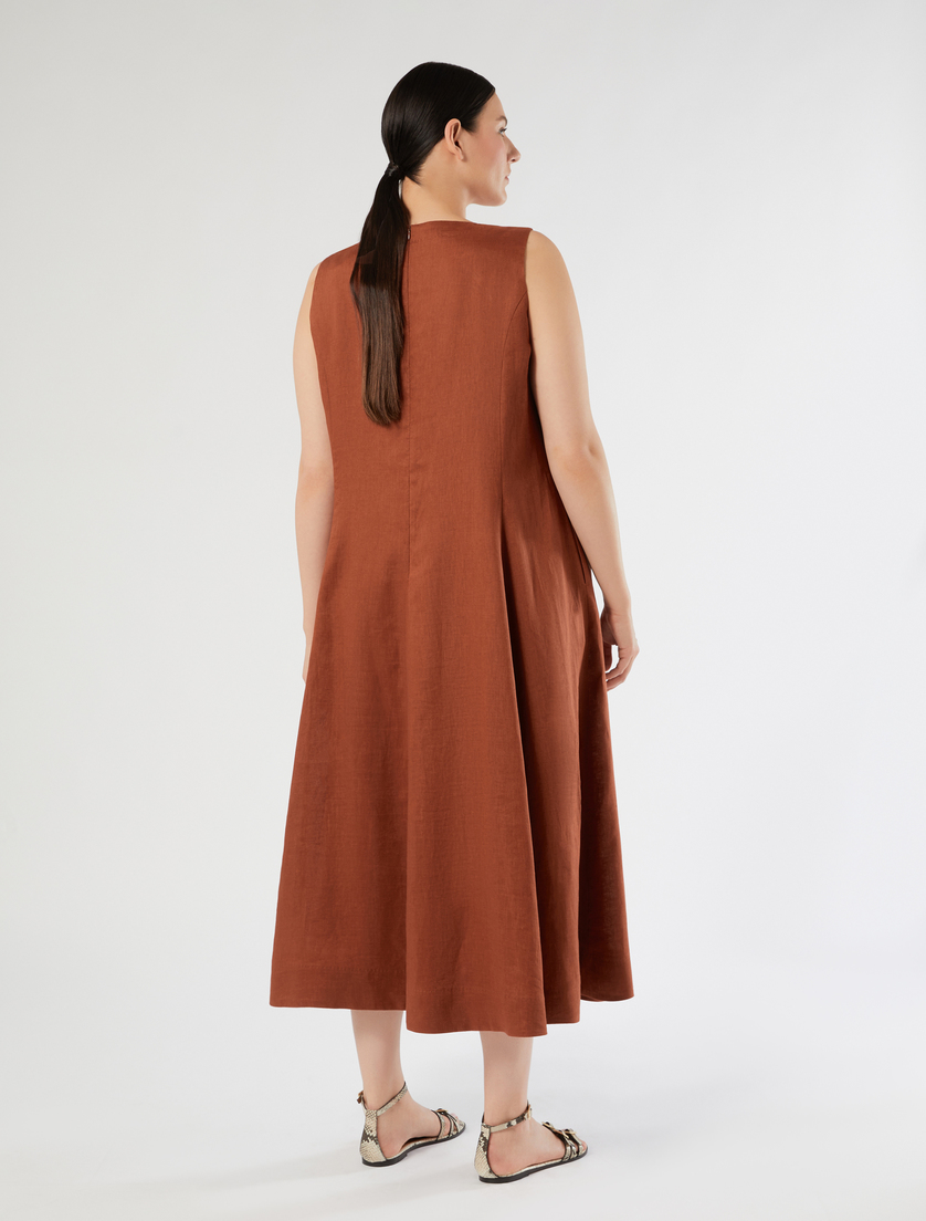 Linen canvas dress - AMBER - Marina Rinaldi - 4