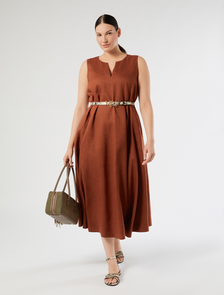 Linen canvas dress - Marina Rinaldi