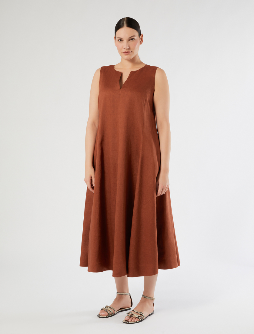 Linen canvas dress - AMBER - Marina Rinaldi - 3