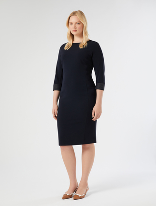 Abito in cady - BLU NOTTE