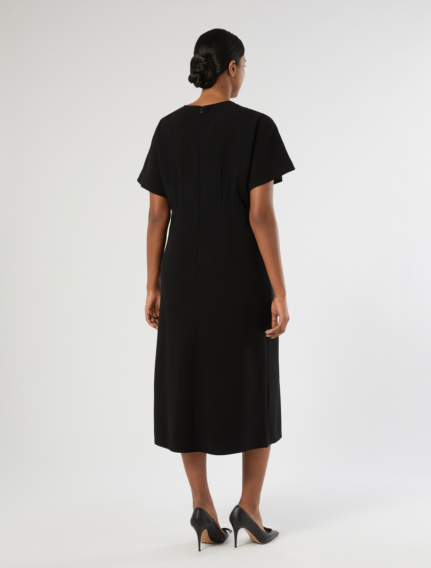 Kleid aus Cady - SCHWARZ - Marina Rinaldi - 4