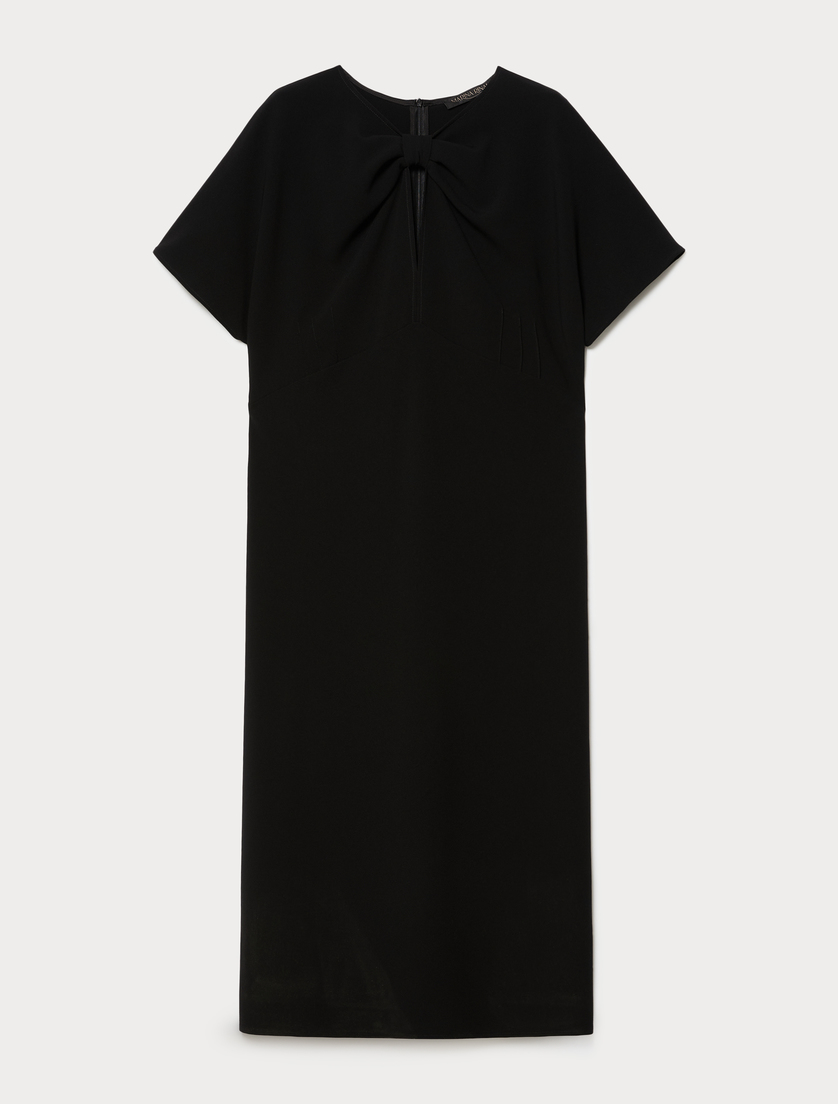 Kleid aus Cady - SCHWARZ - Marina Rinaldi