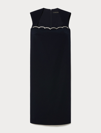 Abito in cady con ricamo - Marina Rinaldi