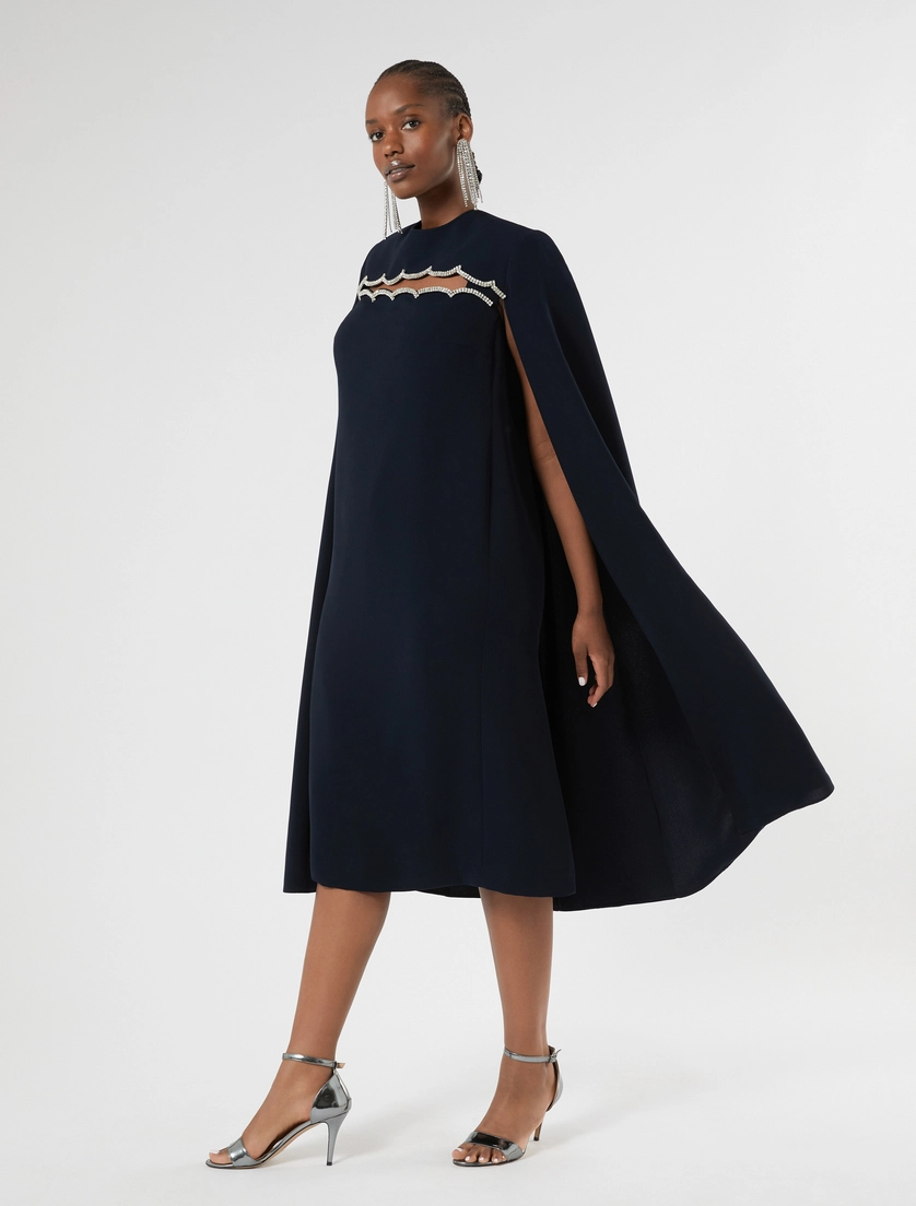Embroidered cady dress - Marina Rinaldi