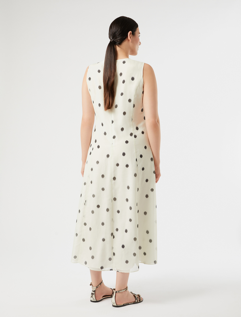 Silk voile dress - WHITE - Marina Rinaldi - 4