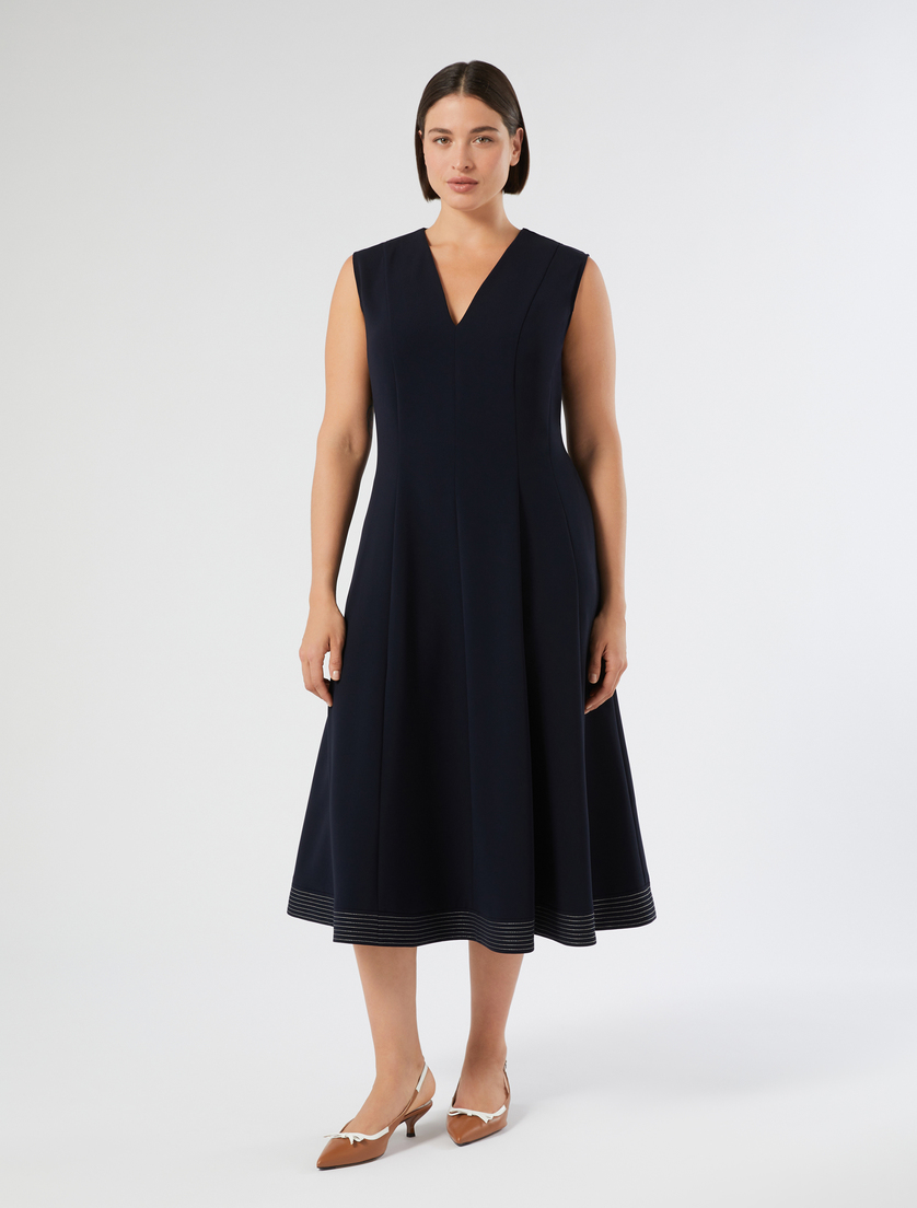 Kleid aus Cady - NACHTBLAU - Marina Rinaldi - 3