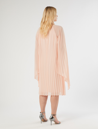 Pleated georgette dress - PINK - Marina Rinaldi - 4