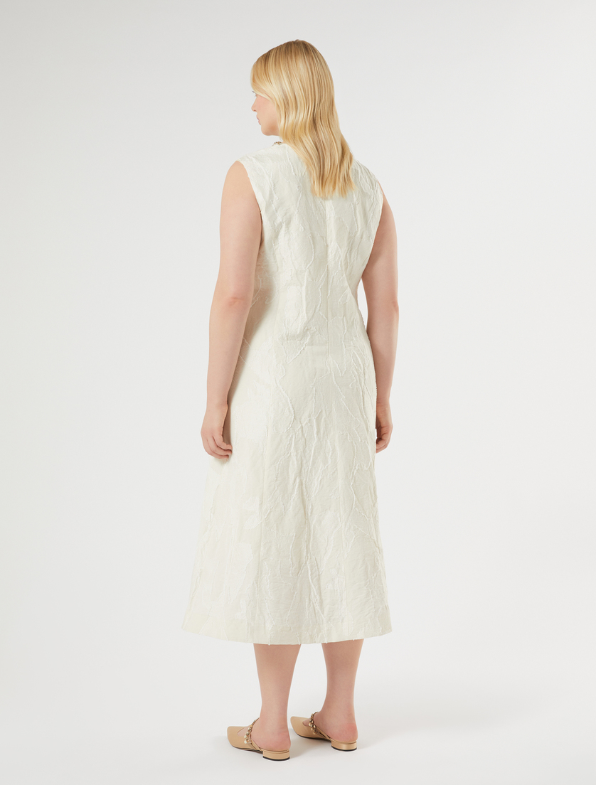 Abito in fil coupé - BIANCO AVORIO - Marina Rinaldi - 4