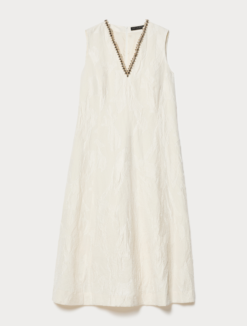 Abito in fil coupé - BIANCO AVORIO - Marina Rinaldi