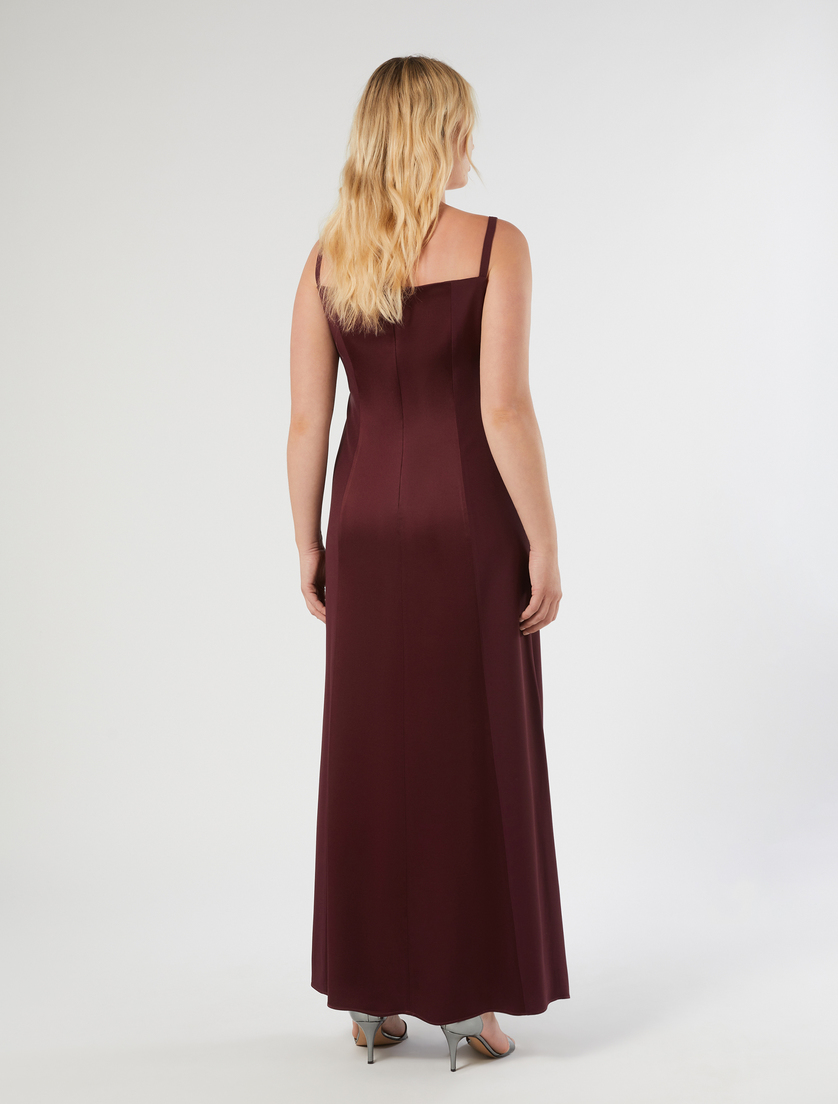 Crepe envers satin dress - RED PURPLE - Marina Rinaldi - 4
