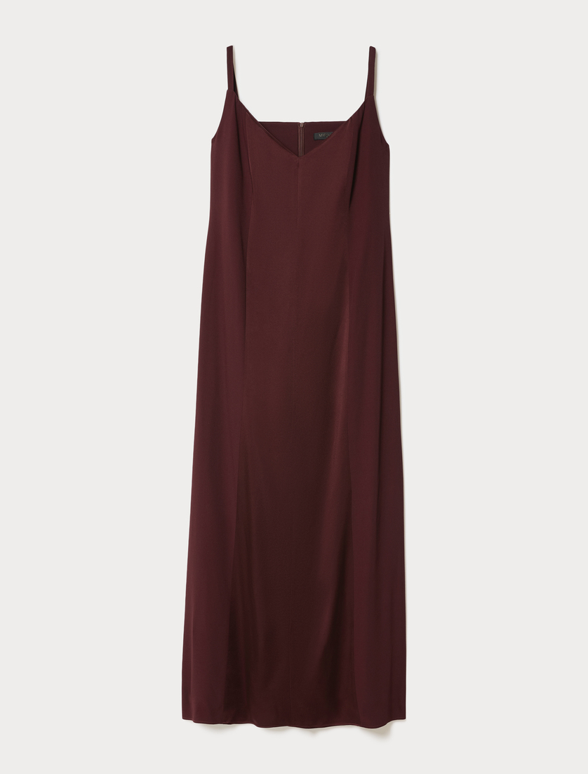 Crepe envers satin dress - RED PURPLE - Marina Rinaldi
