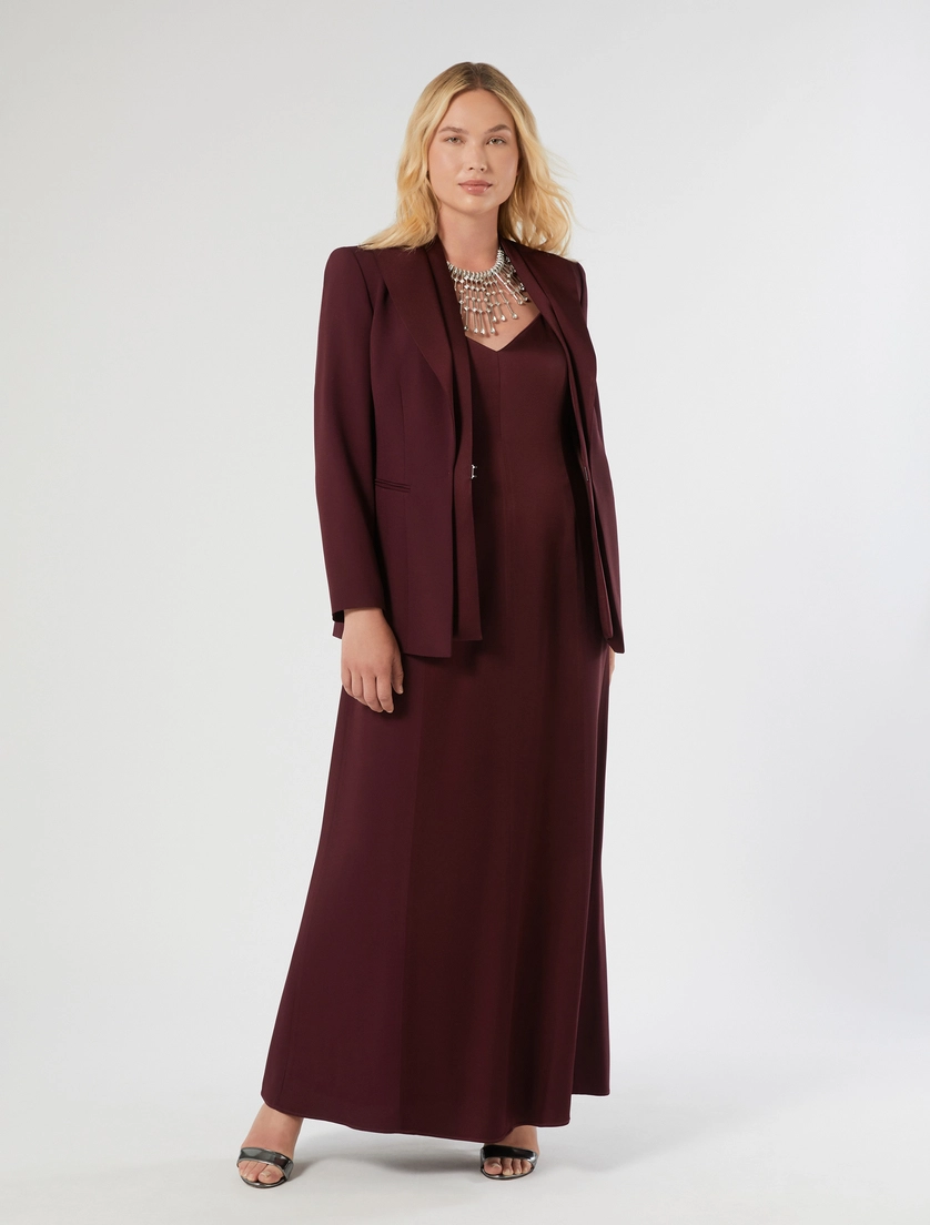 Crepe envers satin dress - Marina Rinaldi