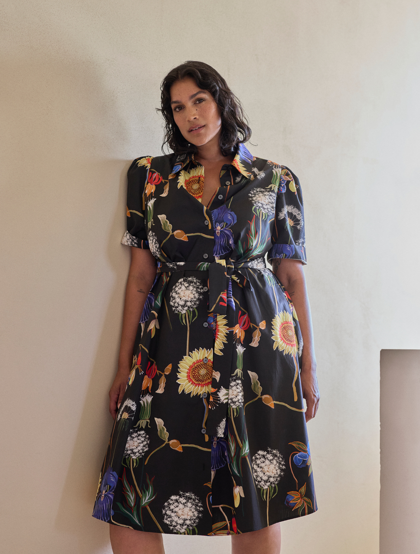 Hemdblusenkleid aus Popeline - Marina Rinaldi