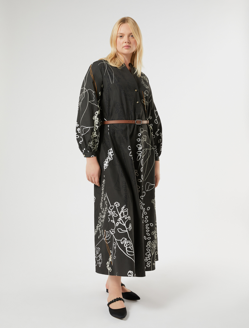 Kleid aus bedruckter Popeline - Marina Rinaldi