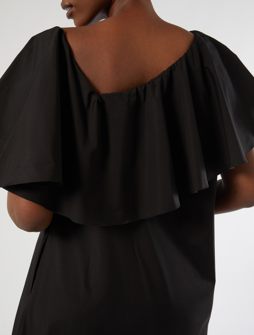Cotton-poplin dress - BLACK - Marina Rinaldi - 5