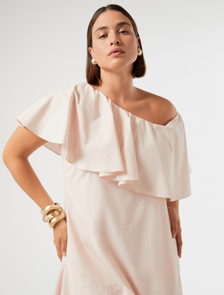 Cotton-poplin dress - PINK - Marina Rinaldi - 5