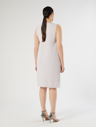 Embroidered cady dress - LAVENDER - Marina Rinaldi - 4