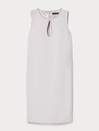 Embroidered cady dress - Marina Rinaldi