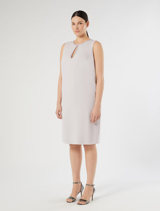Embroidered cady dress - LAVENDER - Marina Rinaldi - 3