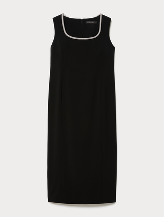 Kaftan-Kleid aus Cady mit Stickerei - Marina Rinaldi