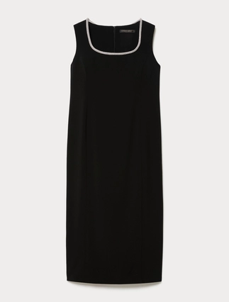 Embroidered cady dress - Marina Rinaldi