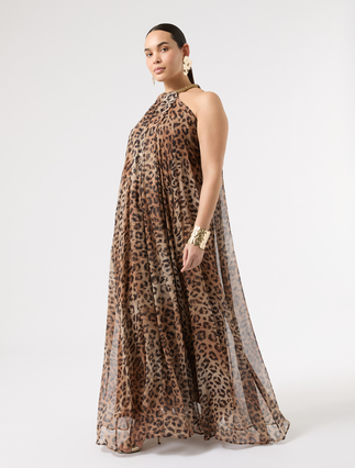 Kleid aus Seiden-Georgette - Marina Rinaldi