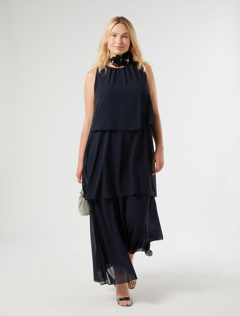 Abito in crêpe georgette - BLU NOTTE - Marina Rinaldi - 2