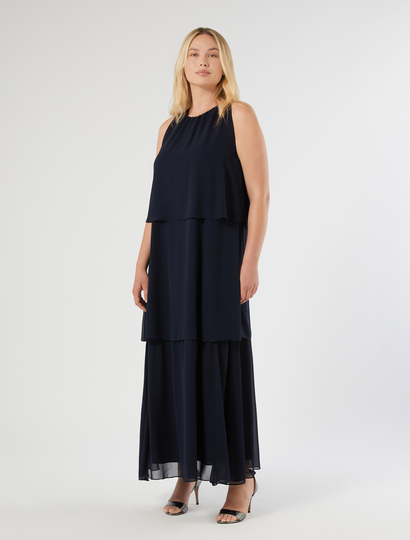 Abito in crêpe georgette - BLU NOTTE - Marina Rinaldi - 3