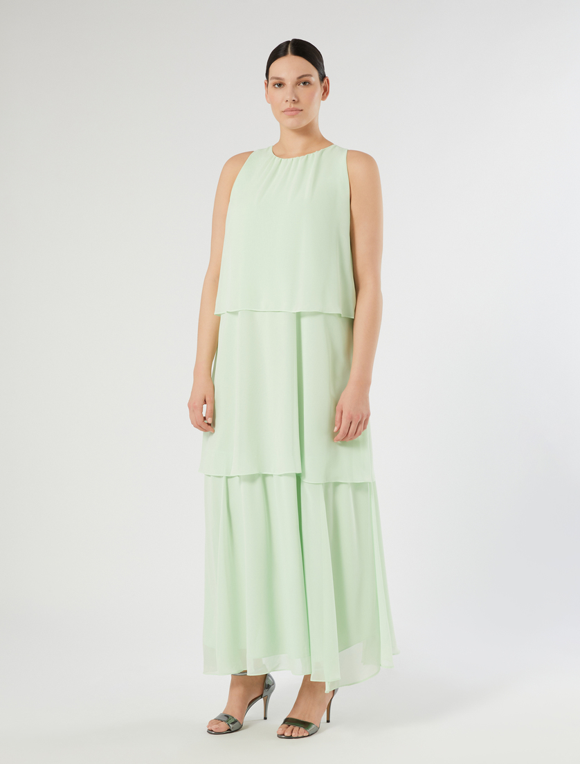 Abito in crêpe georgette - VERDE PASTELLO - Marina Rinaldi - 3