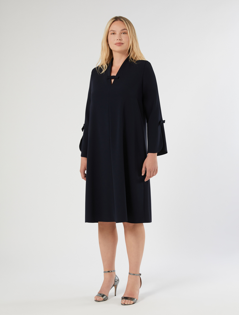 Abito in cady con fiocchi - BLU NOTTE - Marina Rinaldi - 3